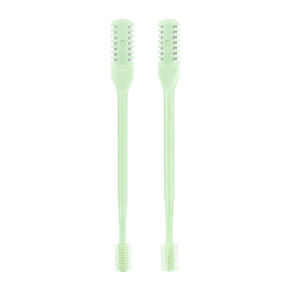 HKEJIAOI Gift for Women 2-in-1 Nasal Hair Cutter New Double Sided Nose Hair Knife Portable Manual 360 Rotating Nose Hair with Ear Nostril Hair Remover Tool