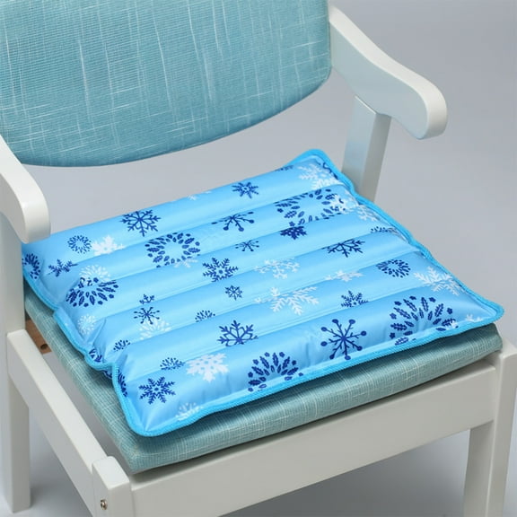 HKEJIAOI Large 17.7x17.7in Thickened Cooling Gel Ice Pad, Reusable Cold Water Cushion for Hot Weather, Leakproof PVC Pet Cooling Mat with High Weight Capacity