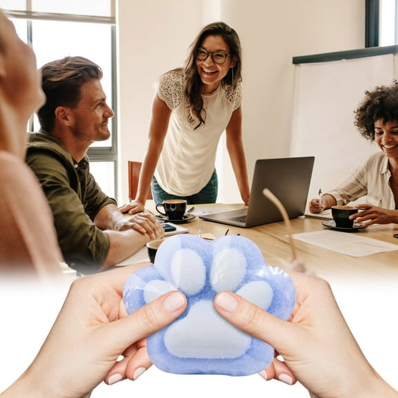 HKEJIAOI Large Stress Relief Fidget Toys for Anxiety Relaxation, 5 Inch X-Large Size Paw Sensory Toys for Adults