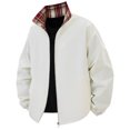 thumbnail image 1 of HKEJIAOI Men's Bomber Jacket Lightweight Casual Zip Up Windbreaker Spring Fall Golf Coat with Pockets, 1 of 5