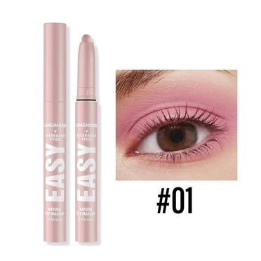 HKEJIAOI Neutral Eyeshadow Stick Makeup, Metallic Shimmer Matte Cream Eye Shadow Eyeliner Brightener Pencil Crayon