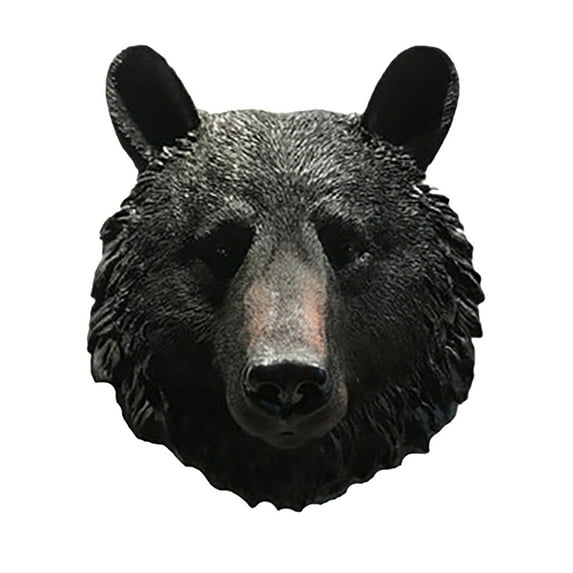 HKEJIAOI New Home Essentials Mount Wall Statue Bust Wolf/Leopard/Bear Head Sculpture for Home Decoration Living Room Bedroom Office Bar