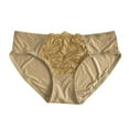 thumbnail image 1 of Lopecy-Sta Silk Panties for Women Lace Classic Underwear Lightweight Mid Waist Underwear Smooth Briefs Casual Wear, 1 of 3