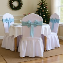 HKEJIAOI Stretchable Polyester Bow Chair Decoration for Holiday Party, Christmas Wedding Decor, 15.75" Decorative Tape, Easy Install and Clean