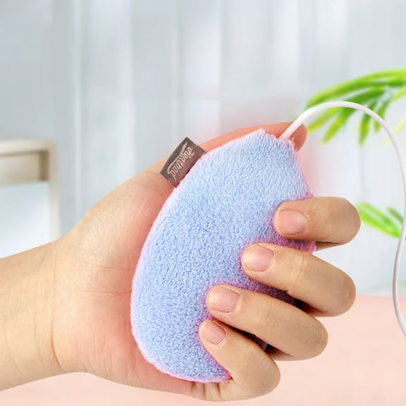 HKEJIAOI USB Mini Hand Warmer Portable Heating Pad Fast Warm Up Plush Surface for Cold Weather Indoor Outdoor Use Rechargeable Gift Idea