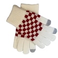 thumbnail image 1 of HKEJIAOI Winter Gloves for Women Knitted Cute Patterned Winter Gloves Winter Touch Screen Gloves for Women, 1 of 3