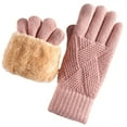 thumbnail image 1 of HKEJIAOI Winter Gloves for Women Thermal Fleece Touchscreen Knit Warm Snow Gloves for Running Cycling Riding Cold Weather, 1 of 3