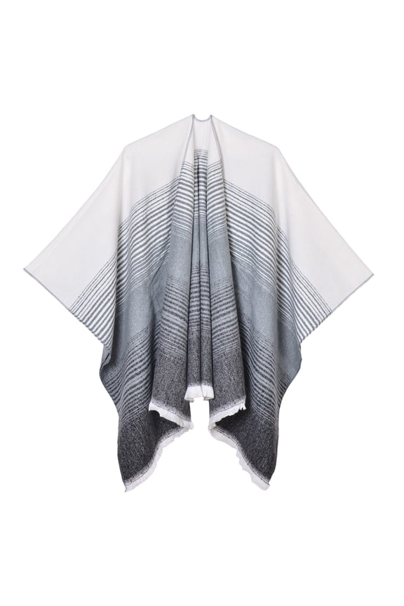 Women's Shawl Wrap Poncho Ruana Cape Cardigan Oversized Sweater Open Front for Fall Winter