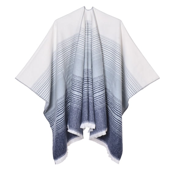 HKEJIAOI Women's Shawl Wrap Poncho Ruana Cape Cardigan Oversized Sweater Open Front for Fall Winter