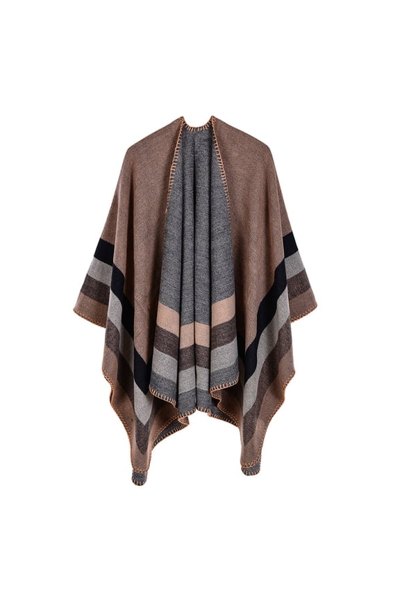 Women's Shawl Wraps Open Front Poncho Cape Oversized Sweaters Casual Cardigan Shawls for Fall Winter