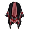 thumbnail image 1 of HKEJIAOI Women's Shawl Wraps Open Front Poncho Cape Oversized Sweaters Casual Cardigan Shawls for Fall Winter, 1 of 2