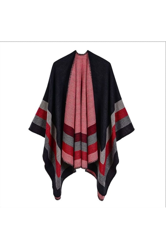 Women's Shawl Wraps Open Front Poncho Cape Oversized Sweaters Casual Cardigan Shawls for Fall Winter