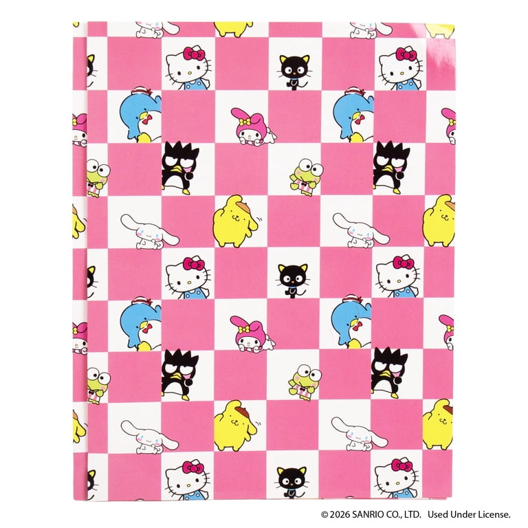 Hello Kitty® And Friends Pocket Folder Checkerboard Design With
