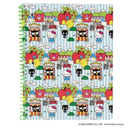 Hello Kitty® and Friends Spiral Notebook with 80 Wide-Ruled Pages