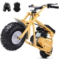 thumbnail image 1 of Pescroa 99cc Gas Powered Mini Dirt Bike, 21MPH Off-Road Motorcycle for Kids and Adults, Dual Disc Brakes, Rear Suspension, As Gifts for Kids, 1 of 8