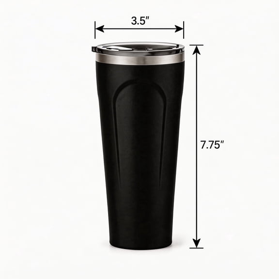 Pescroa Electric Bike Press Fit Drink, Ebike Through Lid | Beverage, Coffee, and Cocktail Cup | Insulated Stainless Steel Wine Glass