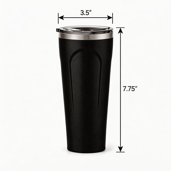 Pescroa Electric Bike Press Fit Drink Through Lid | Beverage, Coffee, and Cocktail Cup | Insulated Stainless Steel Wine Glass