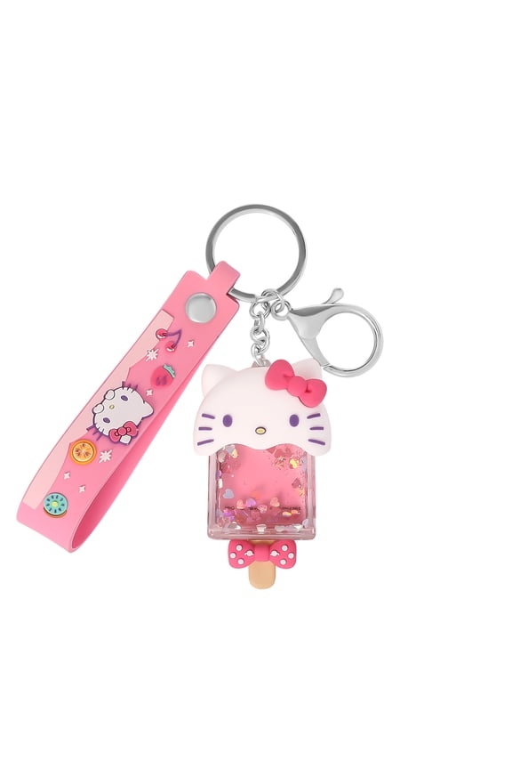 Hello Kitty Popsicle Liquid Keychain