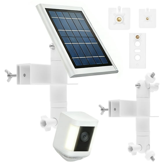 HKJUNFEI 2 in 1 Gutter Mount Bracket with Weather Resistant Material Adjustment Security Camera Mount for security systems