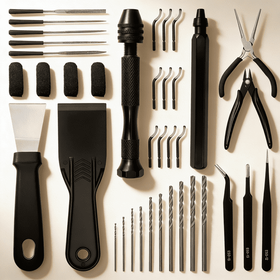 OKYMOTOR 38Pcs 3D Printer Tool Excellent Quality 3D Printing Tool Kit Lightweight and Portable for DIY Handmade and Art Creation