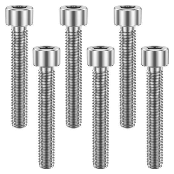 HKJUNFEI 6Pcs Hex Screws Bolts Lightweight Design Heavy Duty Performance M8 Hex Bolt for Auto Bike Motorcycle Modification