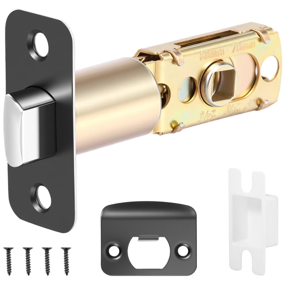 HKJUNFEI Adjustable Door Latch From Solid Stainless Steel Supports 45 Vertical Rotation for 1-3/8 Inch to 1-3/4 Inch Door Thickness