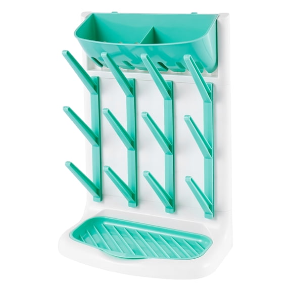 HKJUNFEI Baby Bottle Drying Racks Removable Drip Tray Vertical Standing Baby Bottle Holder Organizer for Kitchen Countertop
