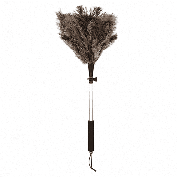 Feather Duster for Cleaning, 49" Extendable Duster with Bendable Head, Reusable Ostrich Feather Duster for Ceiling Fan, Blinds, Home and Car