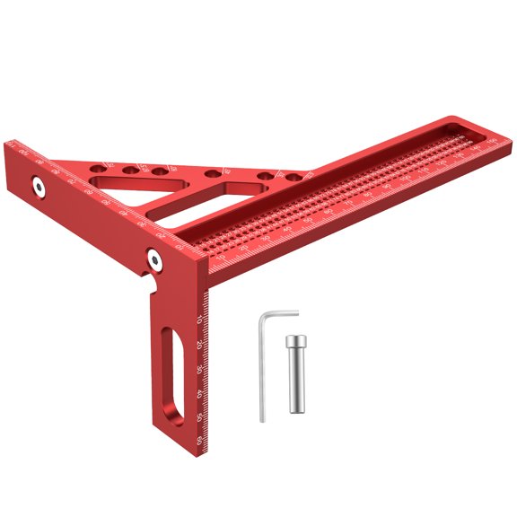 HKJUNFEI Multi Angle Measuring Ruler with Aluminum Alloy Precise Scale Craftsmanship 3D Miter Anglefor Carpenter DIY Enthusiast