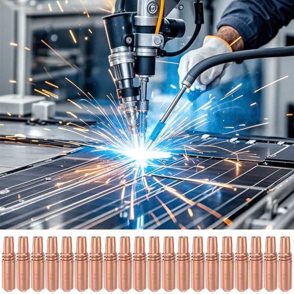 HKJUNFEI Welding Contact Tips with Compatible Torch Models Excellent Quality Copper XR Series Torch Gas Diffuser 20 Pack
