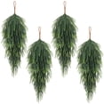 thumbnail image 1 of HKKDKTA 4 Pcs 30" Norfolk Pine Christmas Teardrop Swag, Teardrop Wreath for Door, Xmas Decor, 1 of 8