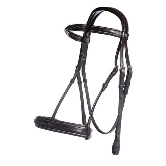 HKM Hunter 2 Bridle - Dark Brown Cob