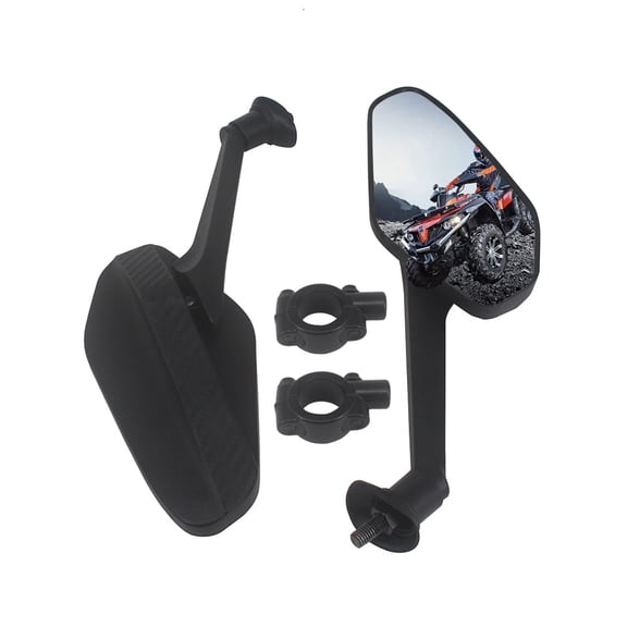 HKOO ATV Mirrors, 8MM Motorcycle Mirrors for Handlebar ATV Accessories Compatible with Motocycle Scooter Snowmobile Moped Polaris Sportsman Honda ATV Dirt Bike Cruiser Chopper