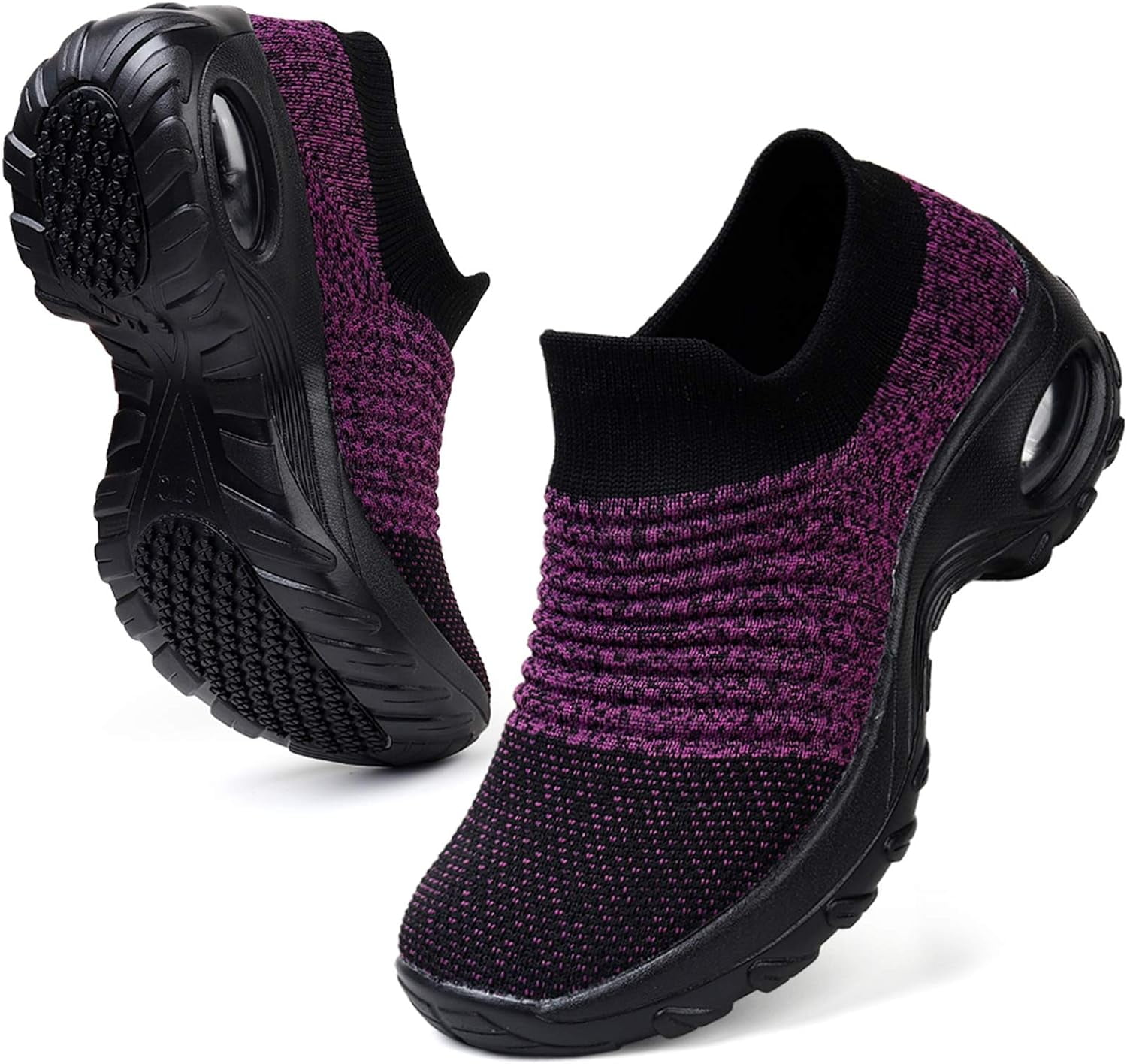 knit walking shoes