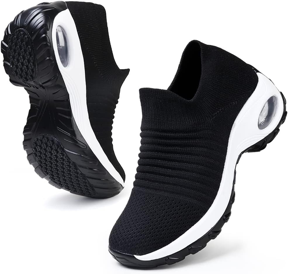 kinetic women's anti slip walking plantar fasciitis shoes