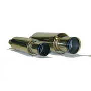 HKS 34005-FK002 130 mm Universal Stainless Hi Power Titanium Muffler