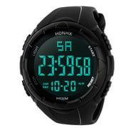HKUKY Luxury Men Analog Digital Military Sport LED Waterproof Wrist Watch