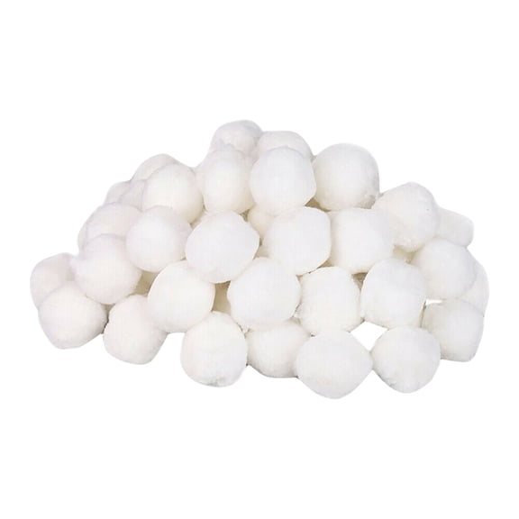 HKUKY Pool Filter Balls Pool Filter Media for Sand Filters White Fiber Balls for Swimming Pool Aquarium 1.10 Lbs