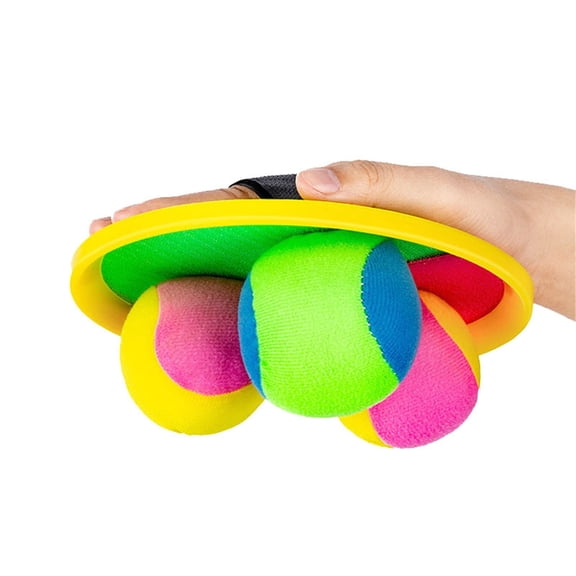 HKUKY Toss and Catch Ball Game Set for Kids Two Colors Design Yard Lawn Ball Catch Games Ball Games Toy Outdoor Games for Family, Boys and Girls Gifts