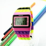 HKUKY Unisex Colorful Digital Wrist Watch