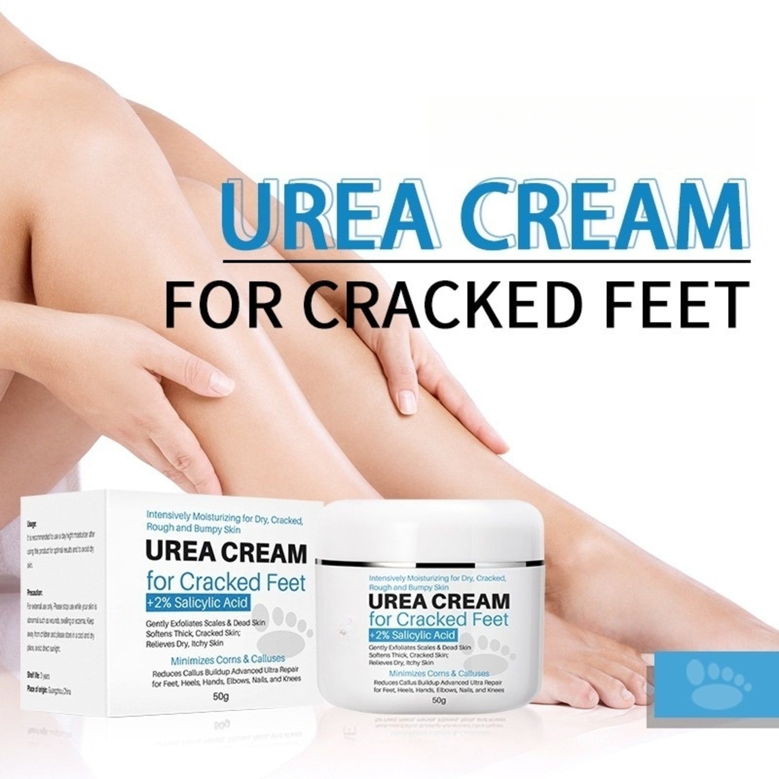HKUKY Urea Cream For Cracked Feet, Foot Cream For Dry Cracked Heels