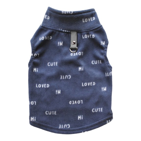 HKYNLAG Dog Sweater Soft Fleece with Leash Ring Plaid Warm Winter Pet Clothes Dog Pullover Jacket for Dogs Cats Winter Chihuahua Pet Indoor Outdoor Use Black M