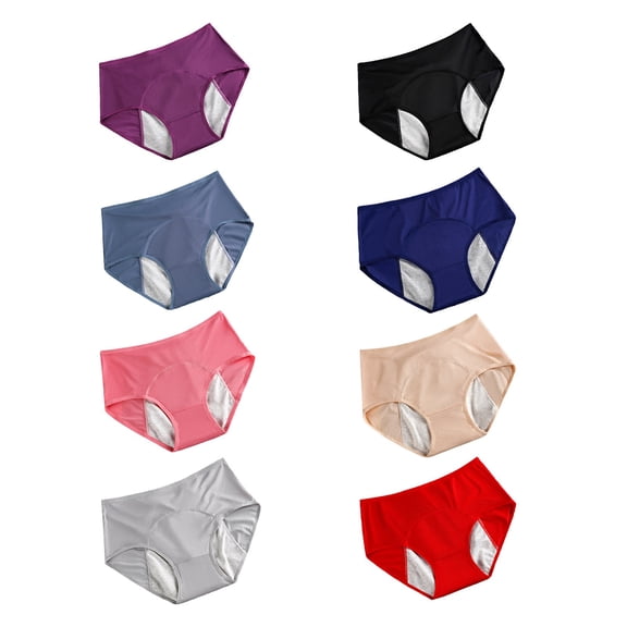 HKYNLAG Leakproof Panties for Women, Leak Proof Underwear for Women, Leakproof Panties for Old Women Over 60 Incontinence Gray 2XL/3XL