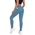 thumbnail image 1 of HKYNLAG Leggings for Women High Waisted Yoga Pants Stretch Casual Fitness Workout Running Ankle Legging Sky Blue L, 1 of 4