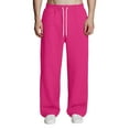thumbnail image 1 of HKYNLAG Men's Baggy Sweatpants Loose Fit Elastic Waist Drawstring Wide Leg Lounge Sweat Pants with Pockets Streetwear Track Pants Hot Pink 3XL, 1 of 7