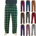 thumbnail image 1 of HKYNLAG Men's Pants Buffalo Plaid Pajama Pants Mens PJ Pajama Pants Bottoms Caual Lounge Pants Sleepwear Christmas PJs with Pockets Orange S, 1 of 5