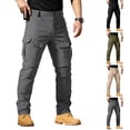 thumbnail image 1 of HKYNLAG Men's Tactical Cargo Pants Relaxed Fit Quick Dry Ripstop Waterproof Stretch Outdoor Hiking Pants with Multi Pockets Army Green 5XL, 1 of 8