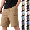 thumbnail image 1 of HKYNLAG Mens Cargo Shorts Hiking Quick Dry Lightweight Shorts Casual Summer Outdoor Sports Short Pants with 4 Pockets Sky Blue 2XL, 1 of 4