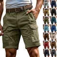 thumbnail image 1 of HKYNLAG Mens Tactical Cargo Shorts Regular Fit Stretch Lightweight Summer Outdoor Fishing Hiking Pants with Multi Pockets Light Gray 4XL, 1 of 6