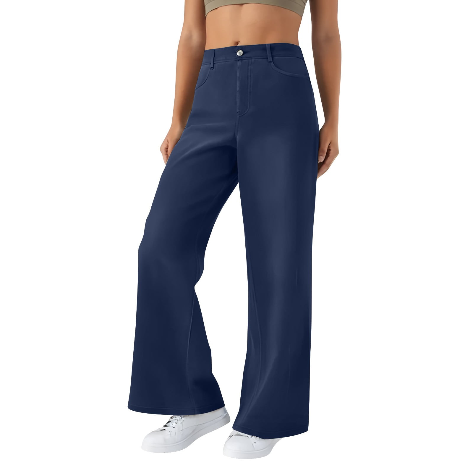 HKYNLAG Women's Fashion Jeans High Waisted Wide Leg Jeans Summer Casual ...